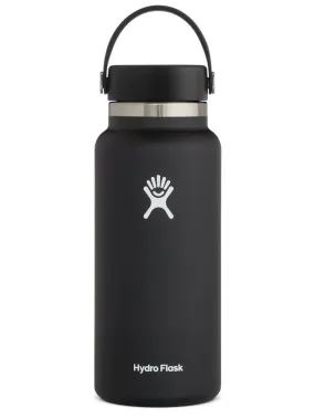 32oz Wide Mouth with Flex Cap Black Bottle