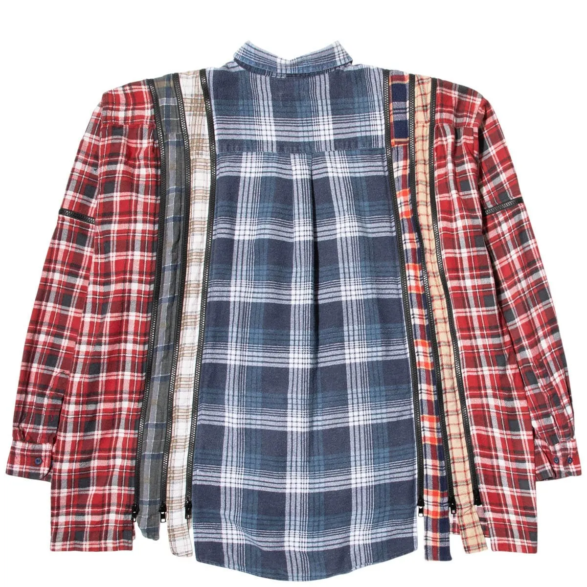 7 CUTS ZIPPED WIDE FLANNEL SHIRT SS21 19