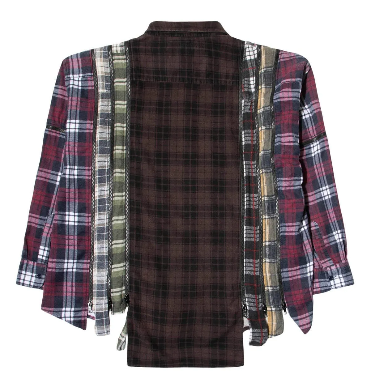 7 CUTS ZIPPED WIDE FLANNEL SHIRT SS21 1