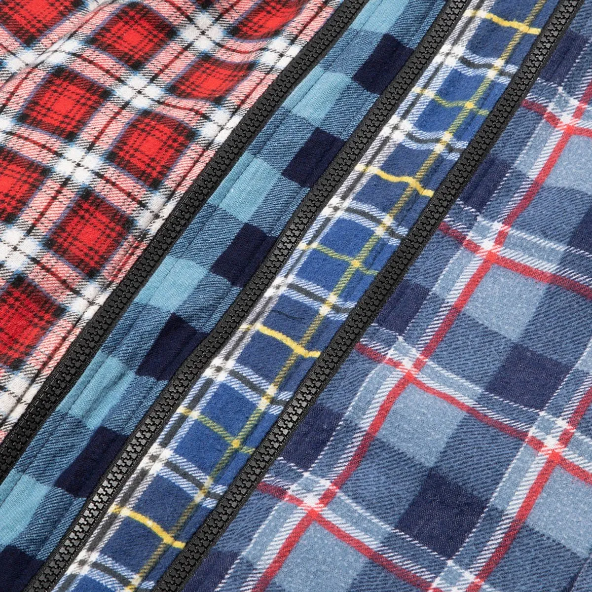 7 CUTS ZIPPED WIDE FLANNEL SHIRT SS21 25