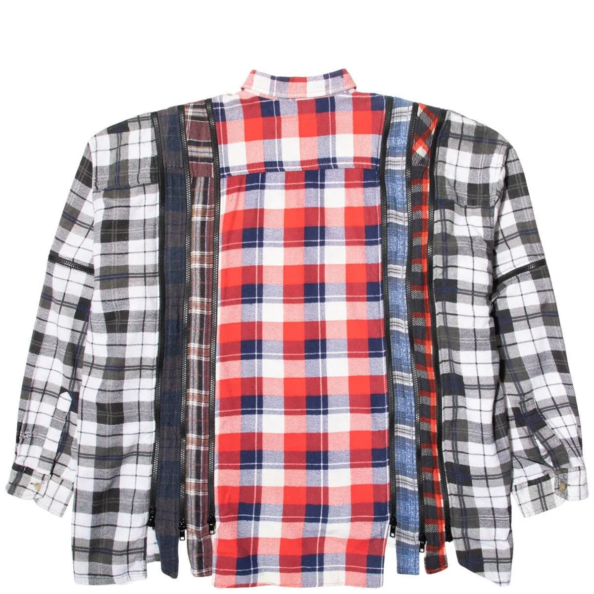 7 CUTS ZIPPED WIDE FLANNEL SHIRT SS21 26