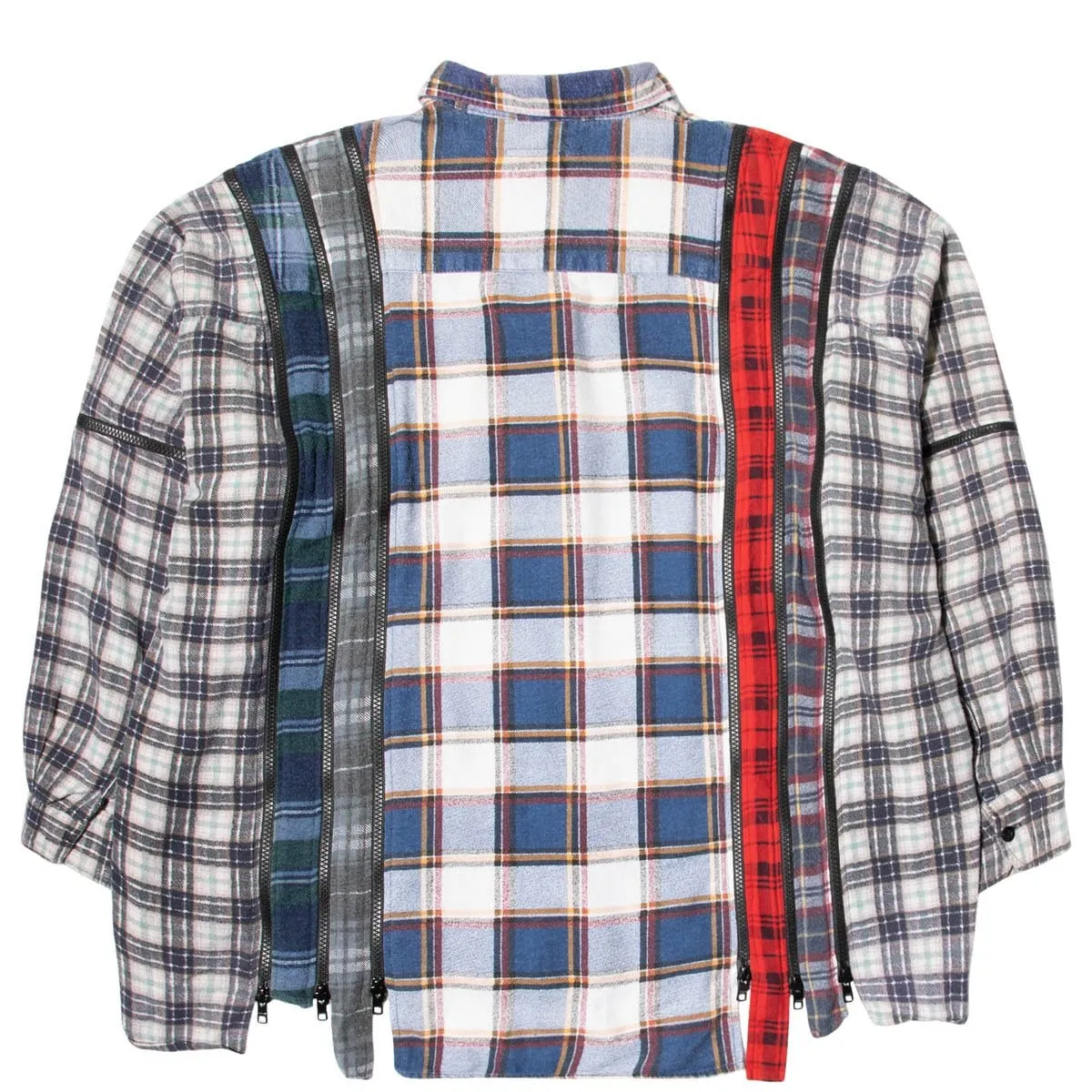 7 CUTS ZIPPED WIDE FLANNEL SHIRT SS21 3