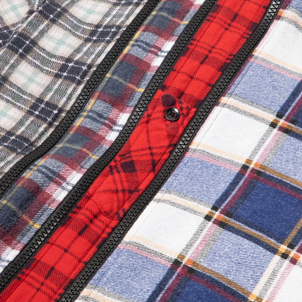 7 CUTS ZIPPED WIDE FLANNEL SHIRT SS21 3