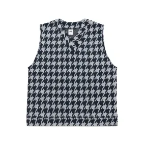 ADD Houndstooth Vest Navy