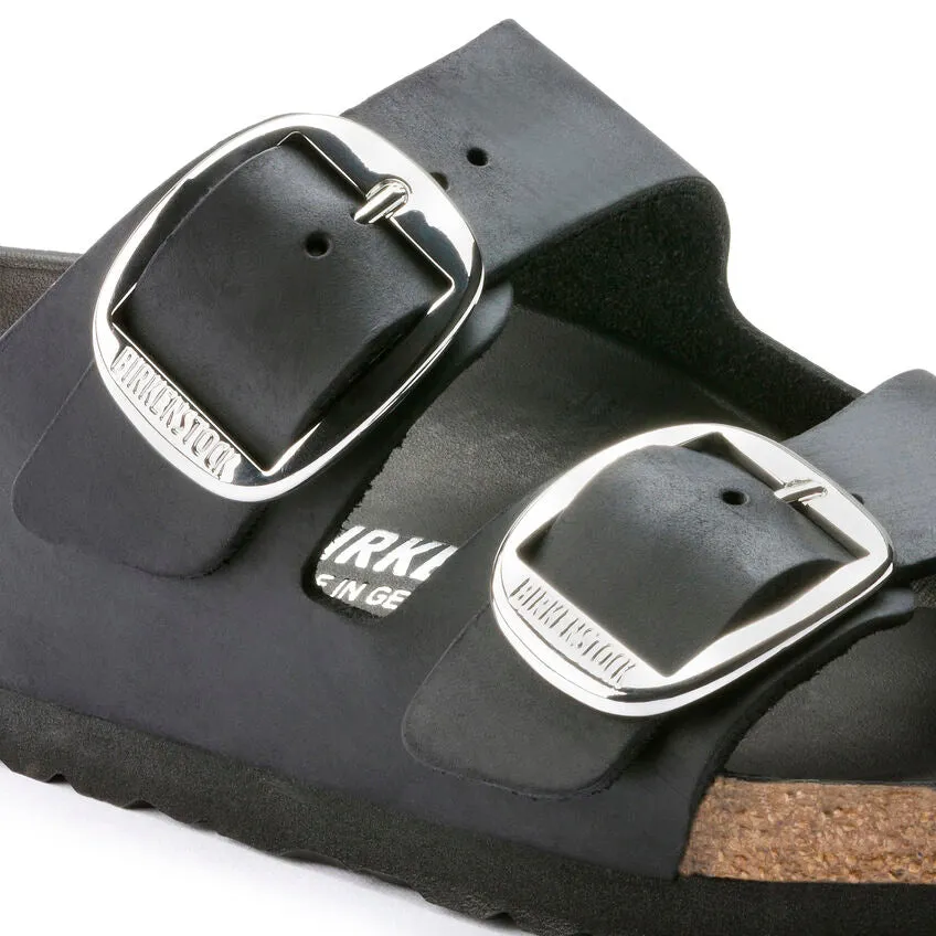 Birkenstock Arizona Big Buckle Black Oiled Leather Women's