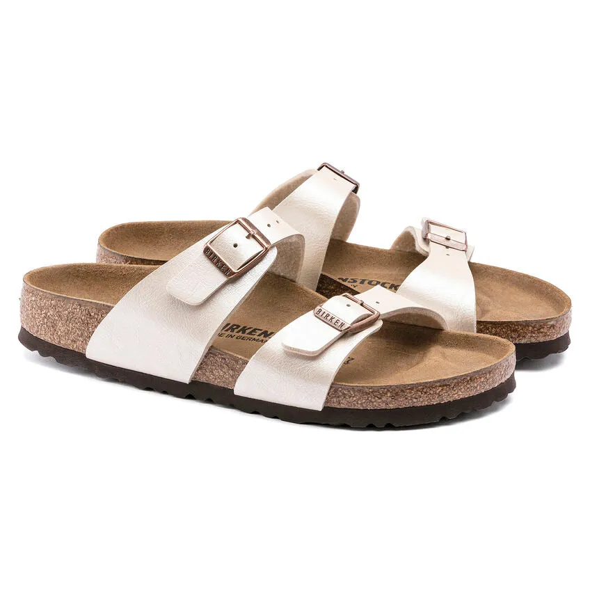 Birkenstock Sydney Birko-Flor Graceful Pearl White Women's Regular