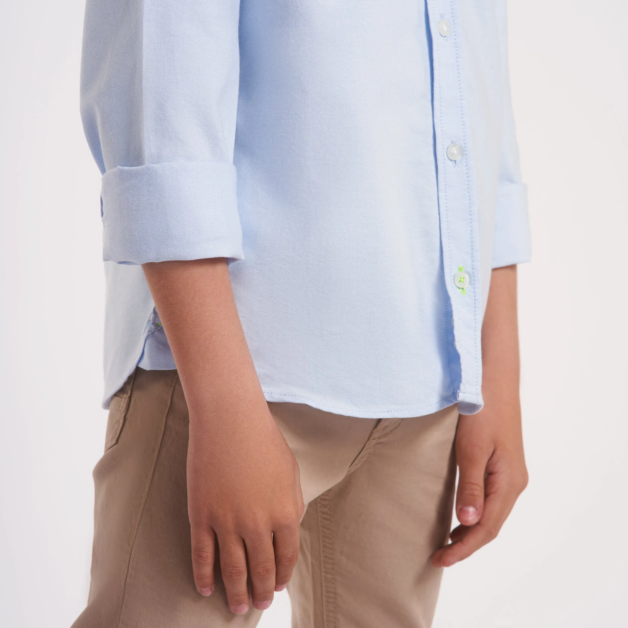 Boys Long sleeves Oxford shirt(110)