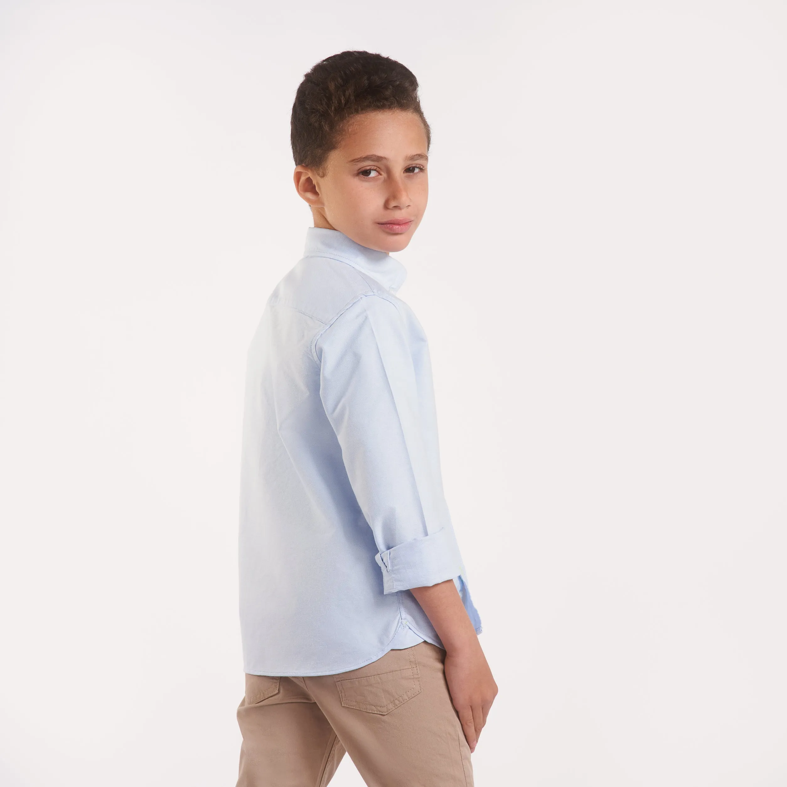 Boys Long sleeves Oxford shirt(110)