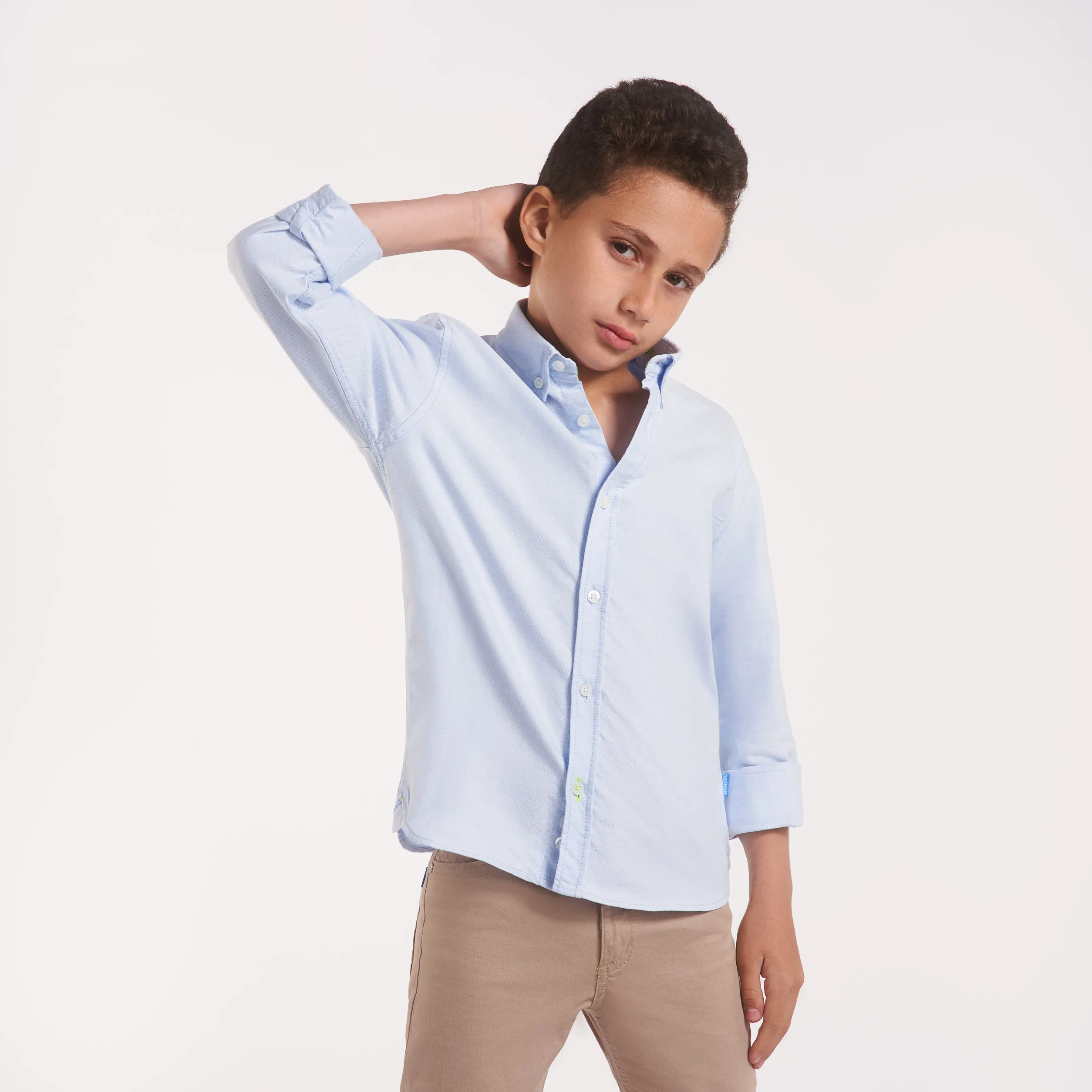 Boys Long sleeves Oxford shirt(110)