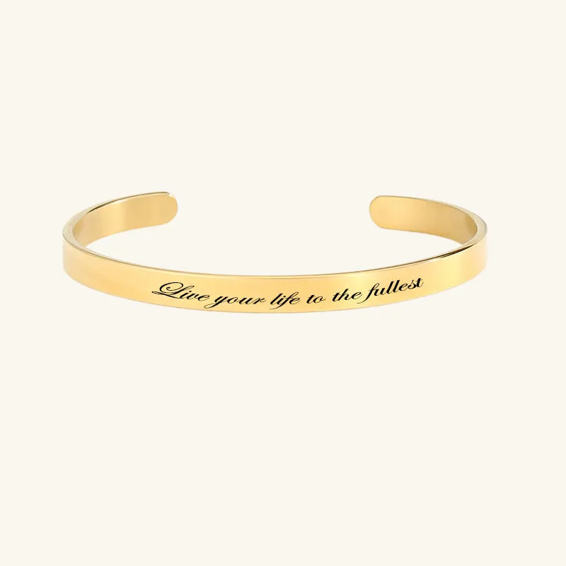 Classic Engraved Cuff Bracelet