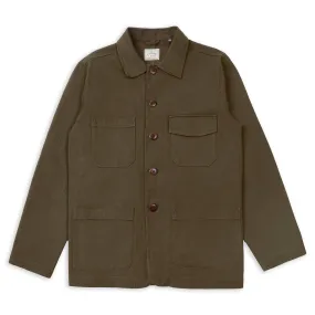 Cotton Jericho Jacket - Green Twill