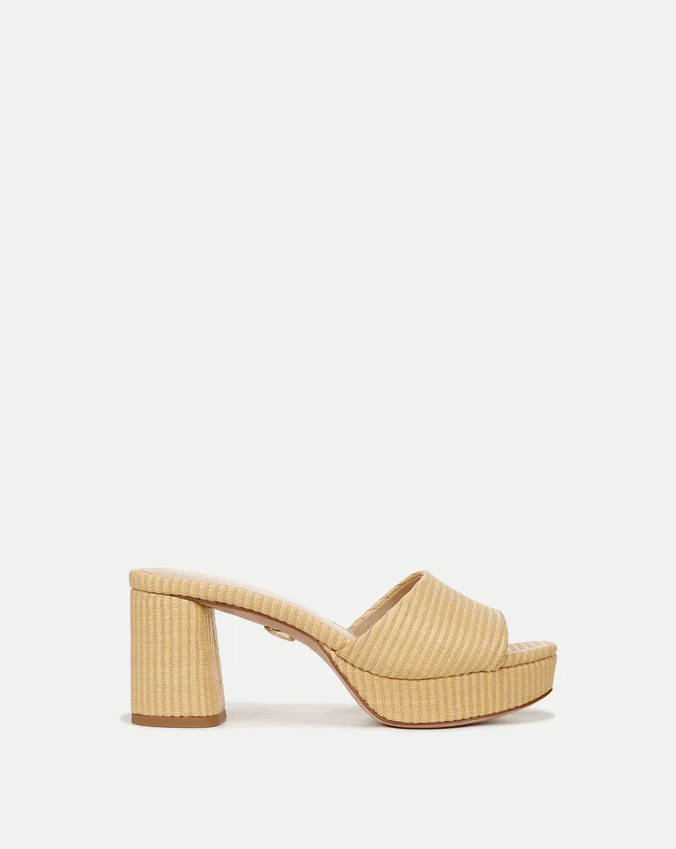 Dali Raffia Platform Sandal