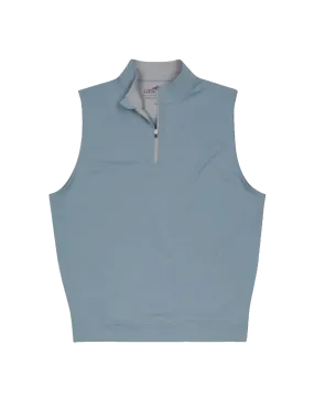 Performance Classic 1/4 Zip Vest Stone Blue