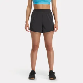 Reebok Apparel Women Lux Woven Shorts BLACK