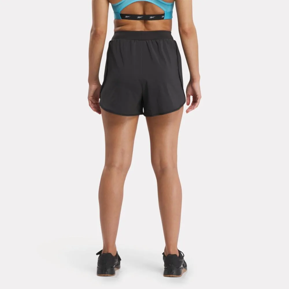 Reebok Apparel Women Lux Woven Shorts BLACK