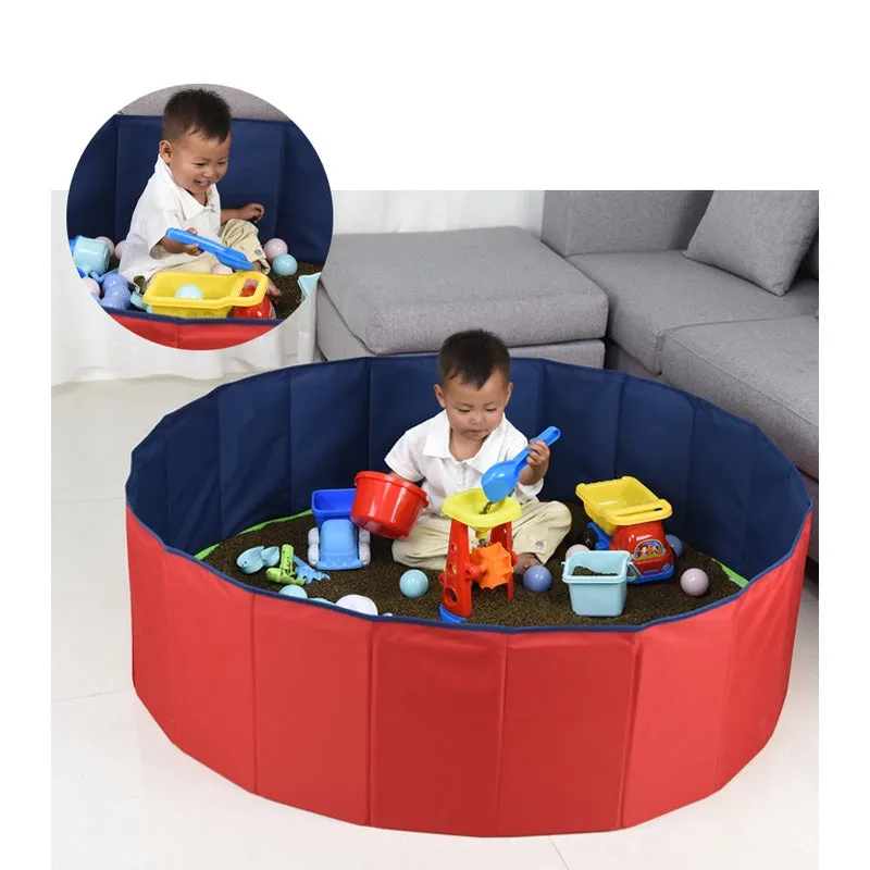 SG Local Delivery 2 in 1 Foldable Pool and Baby Playpen Anti-slip Design Learning Corner Exclusive Playground For Child