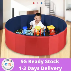 SG Local Delivery 2 in 1 Foldable Pool and Baby Playpen Anti-slip Design Learning Corner Exclusive Playground For Child