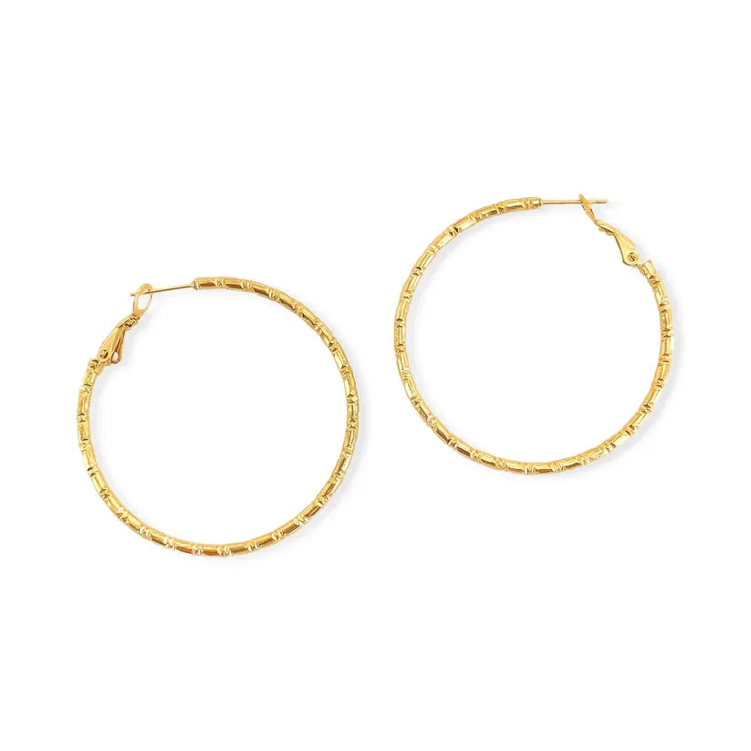 WATER RESISTANT HOOP EARRINGS